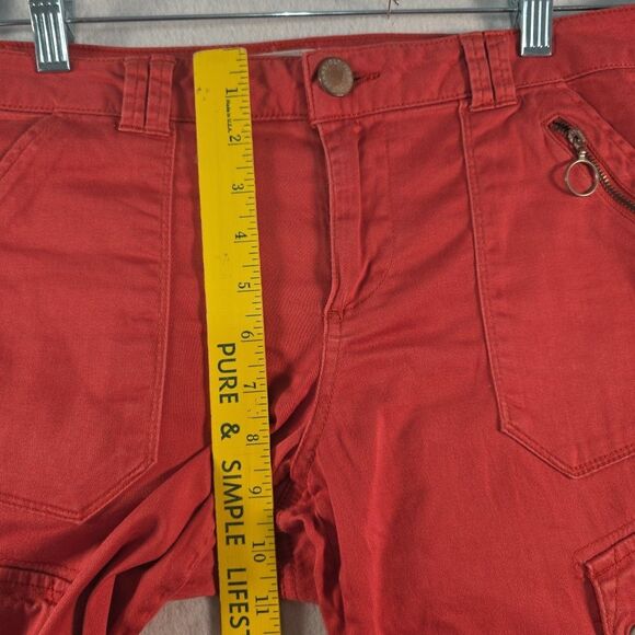Jolt Cargo Pants Junior Size 11 Zipper and Snap Pockets Cotton Stretch Slim Fit - Picture 8 of 9